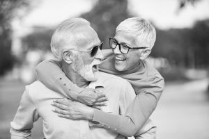 senior couple happy elderly love together